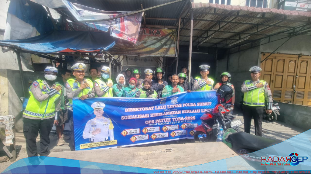 Polda Sumut Ajak Masyarakat Wujudkan Budaya Tertib Berlalu Lintas Lewat Ops Patuh Toba 2025